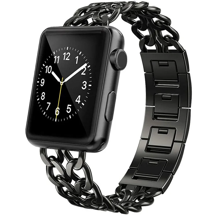 KeepWin Luxury Metal Stainless Steel Watch Strap Cowboy Daimond Chain Apple Watch Band for iWatch Series 6 5 4 38mm 42mm, Silver/rose gold/gold/black/champagne
KeepWin Luxury Metal Stainless Steel Watch Strap Cowboy Daimond Chain Apple Watch Band for iWatch Series 6 5 4 38mm 42mm, Silver/rose gold/gold/black/champagne