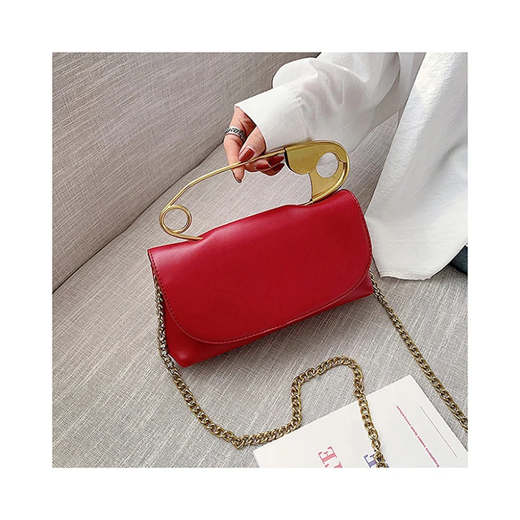 Luxury Feminina Crossbody Bag Cosmetic bag Elegant Phone Purse Pockets Handbag Femm Metal Top Handle Safety Pin Purse Bags
Luxury Feminina Crossbody Bag Cosmetic bag Elegant Phone Purse Pockets Handbag Femm Metal Top Handle Safety Pin Purse Bags
