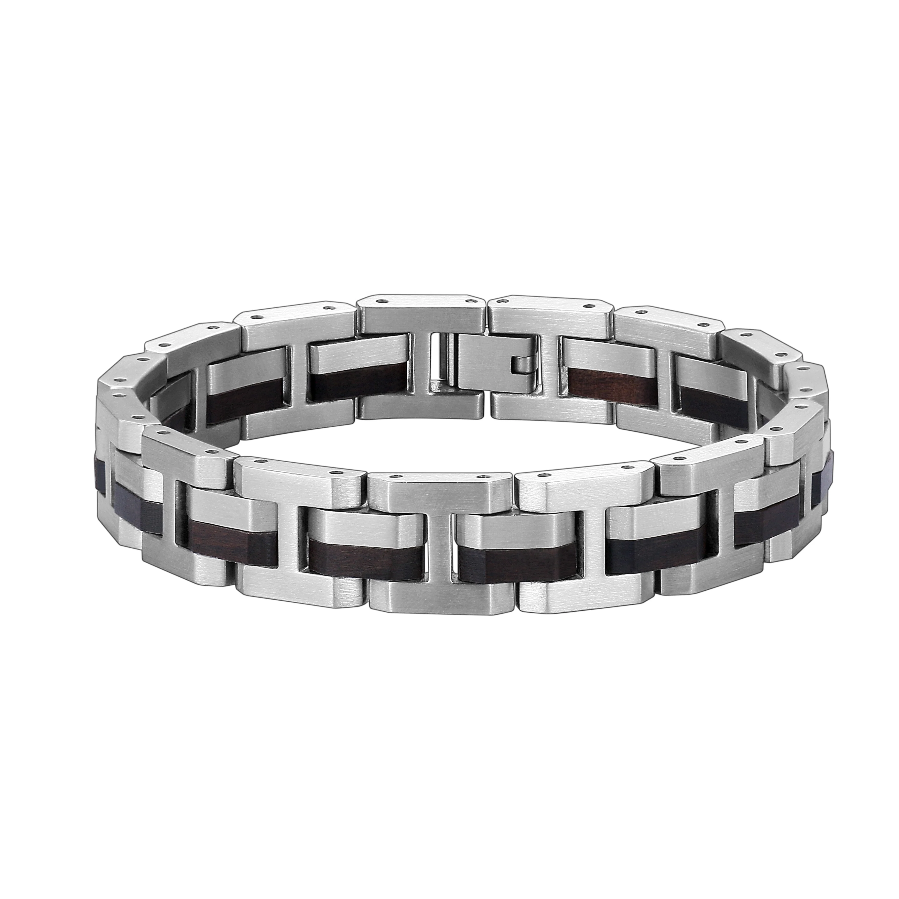 Charm Silver Stainless Steel Wood Bracelet Custom Men Wooden Bracelet Jewelry Bracelet En Bois Pour Homm
Charm Silver Stainless Steel Wood Bracelet Custom Men Wooden Bracelet Jewelry Bracelet En Bois Pour Homm