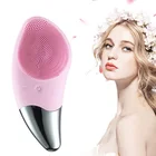 JMK.Smart Ultrasonic Electric Facial Cleansing Brush Waterproof Sonic Vibration Mini Face Cleaner