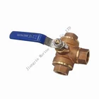 high pressure asme small brass 3 way vacuum handwheel ball valve dn20 manufacturers