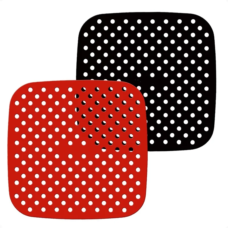 Airware Reusable Air Fryer Liners Non-Stick Silicone Air Fryer Mats For COSORI, Red&black
Airware Reusable Air Fryer Liners Non-Stick Silicone Air Fryer Mats For COSORI, Red&black