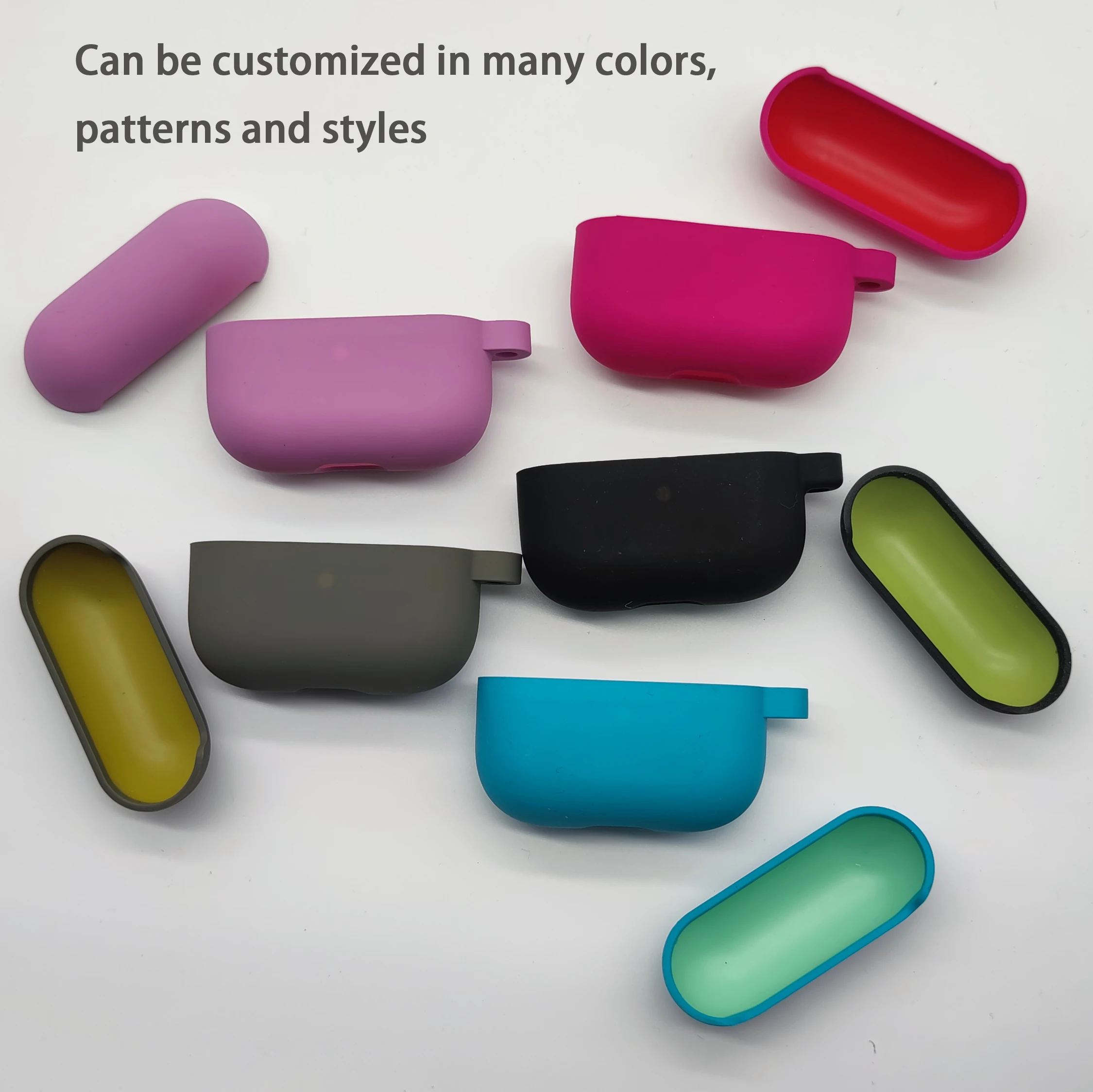 2022 Custom Silicone+PC cover Logo Two-color design inside and outside Earphone Case For Airpods 1/2/3 /4generation pro
2022 Custom Silicone+PC cover Logo Two-color design inside and outside Earphone Case For Airpods 1/2/3 /4generation pro