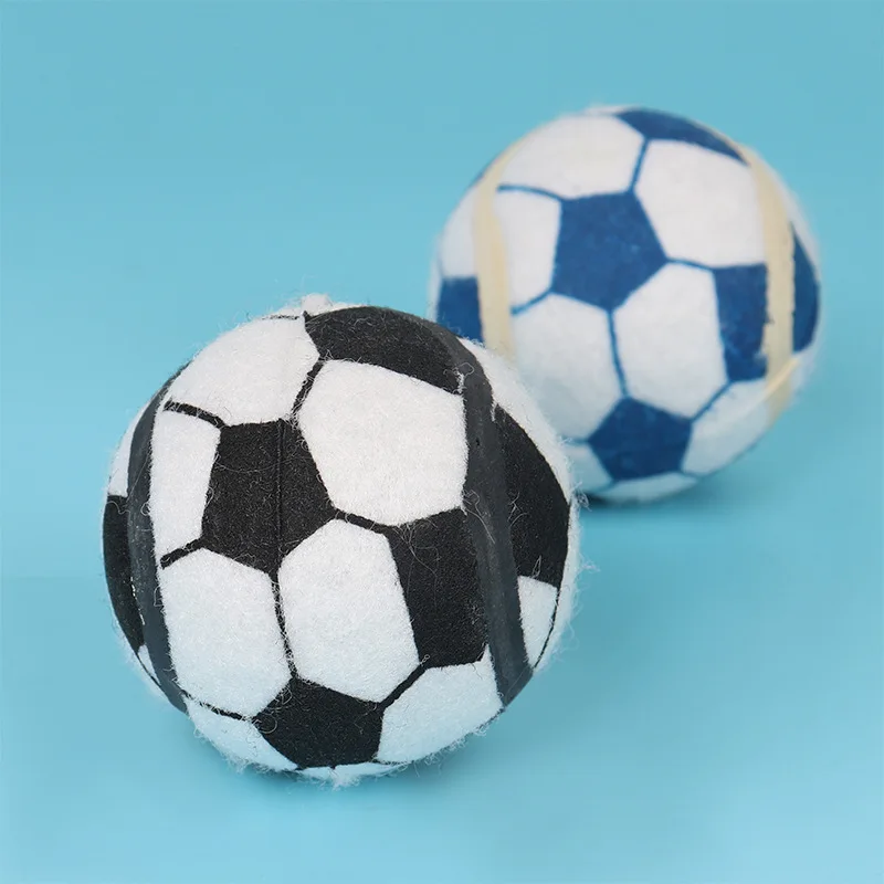 

2022 Hot Sell Pet Toy Bite Resistance Football Toy Ball Dog Molar Cute Round Shape Sounding Chew Toy Training Ball Pet Supplies, According to the picture