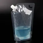 Spout Bags Juice Bags And Pouches Reusable Transparent Spout Pouches Drink Bags Wine Flask Pouch Juice Pouch