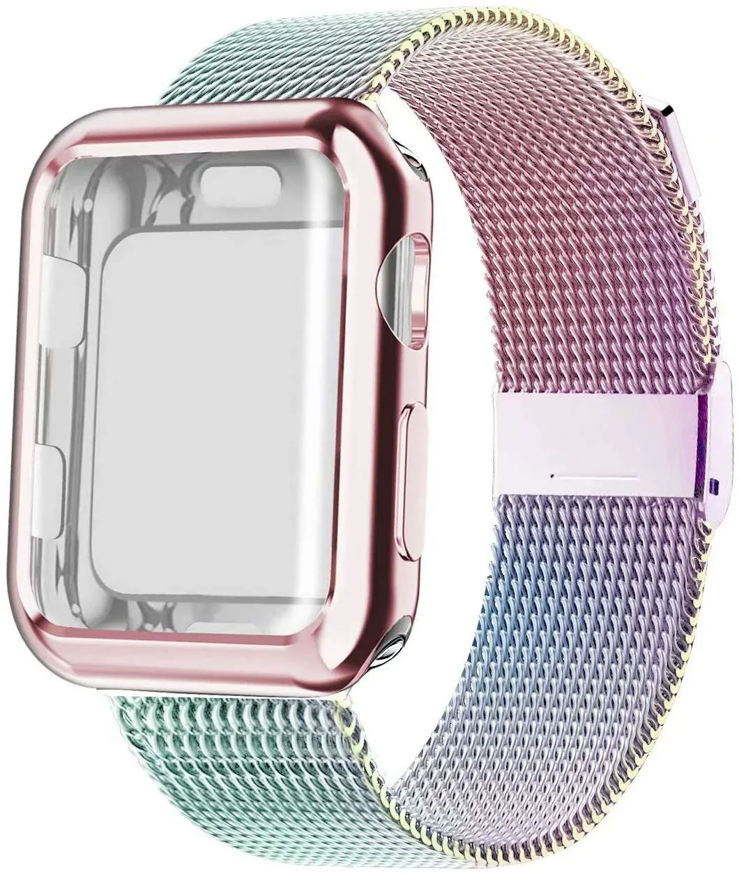 Milanese Band Metal Protective Stainless Steel Mesh Replacement Case for Apple watch Bracelet Band, Silver, black, gray, rose gold, red, light purple, dark green
Milanese Band Metal Protective Stainless Steel Mesh Replacement Case for Apple watch Bracelet Band, Silver, black, gray, rose gold, red, light purple, dark green