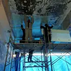 FRP composite laminate for cement wall anticorrosion