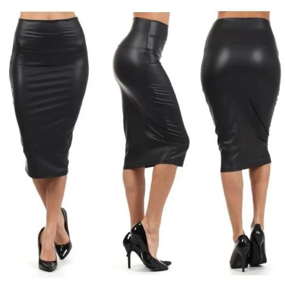 Ivy10017W Unique design elegant black sexy mature women PU faux leather pencil skirt
Ivy10017W Unique design elegant black sexy mature women PU faux leather pencil skirt