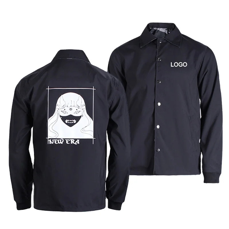 Wholesale high quality custom nylon print reversible free sample men coaches jacket, Black & camo
Wholesale high quality custom nylon print reversible free sample men coaches jacket, Black & camo