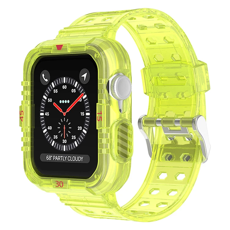 New Design Transparent Color Buckle Soft Slim TPU Sport Watch Band for Apple Watch Smart Strap 38/40/41mm 42/44/45mm
New Design Transparent Color Buckle Soft Slim TPU Sport Watch Band for Apple Watch Smart Strap 38/40/41mm 42/44/45mm