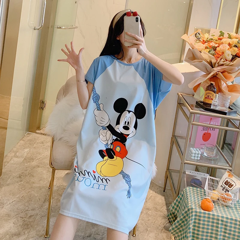 Summer New Soft Cotton Fashion Night Dress for Women Casual Sleepwear Pijamas Short Sleeve Dresses for Teenagers, Multi color
Summer New Soft Cotton Fashion Night Dress for Women Casual Sleepwear Pijamas Short Sleeve Dresses for Teenagers, Multi color