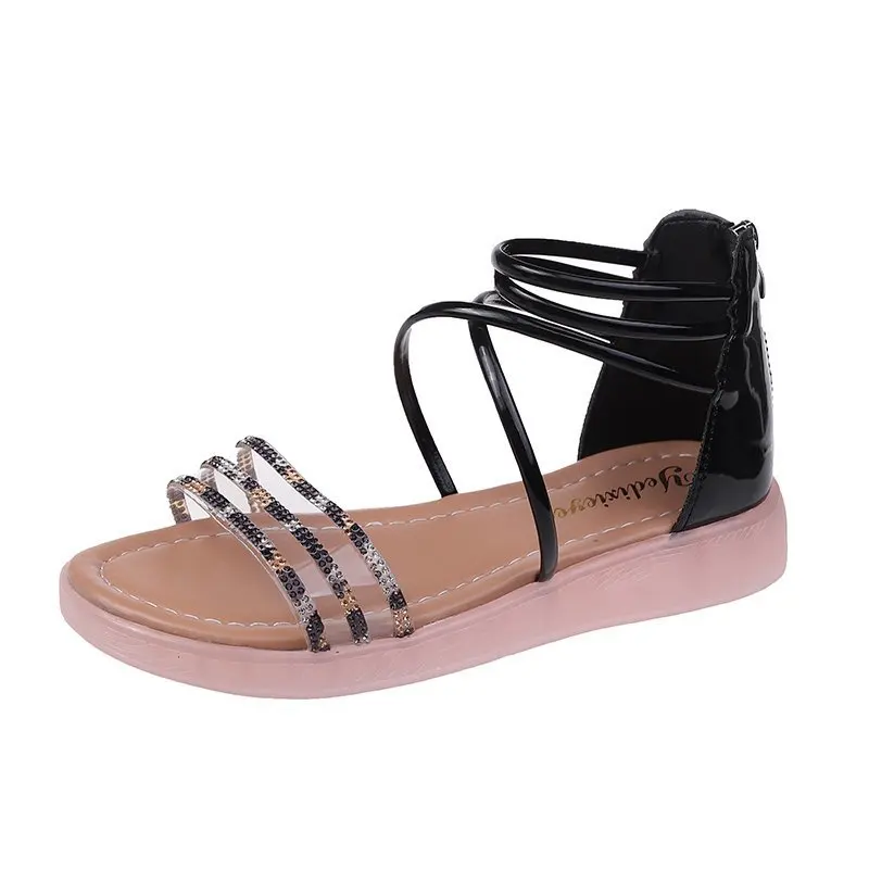 2022 New Arrival Party Casual Flat Sandals Fair Style Solid Color Rhinestone Ankle Warp Zipper Breathable Sandals Women 2021
2022 New Arrival Party Casual Flat Sandals Fair Style Solid Color Rhinestone Ankle Warp Zipper Breathable Sandals Women 2021