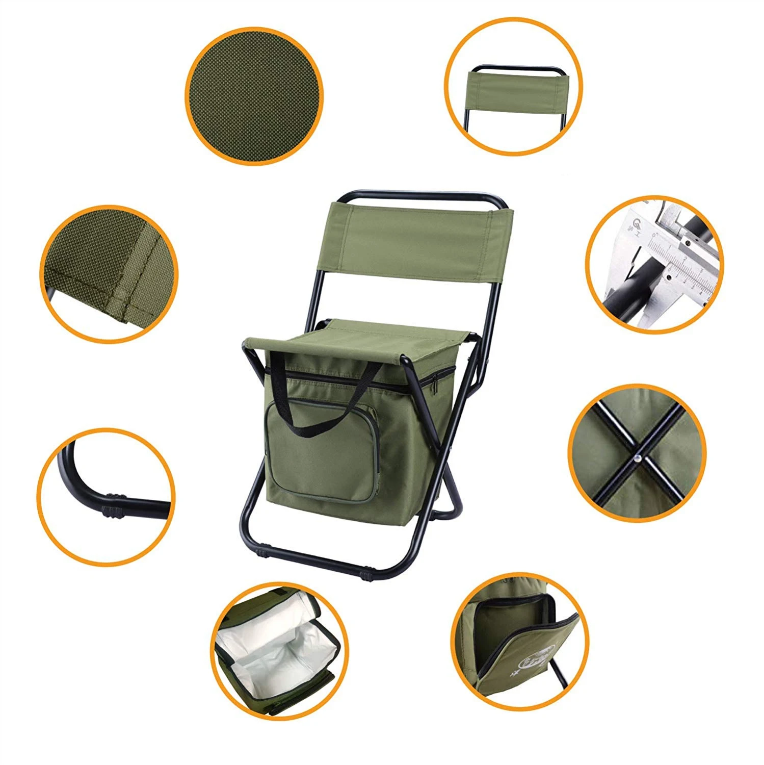 OB101 3 in 1 insulated fishing chair ice bags reusable storage camping foldable beer beach collapsable chair picnic cooler bag, Green
OB101 3 in 1 insulated fishing chair ice bags reusable storage camping foldable beer beach collapsable chair picnic cooler bag, Green