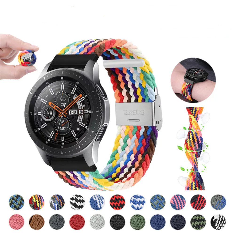 20mm 22mm Adjustable Sport band for Amazfit Bip Huawei GT 2 Braided Nylon Elastic Strap For Samsung Galaxy 3, Multi color
20mm 22mm Adjustable Sport band for Amazfit Bip Huawei GT 2 Braided Nylon Elastic Strap For Samsung Galaxy 3, Multi color