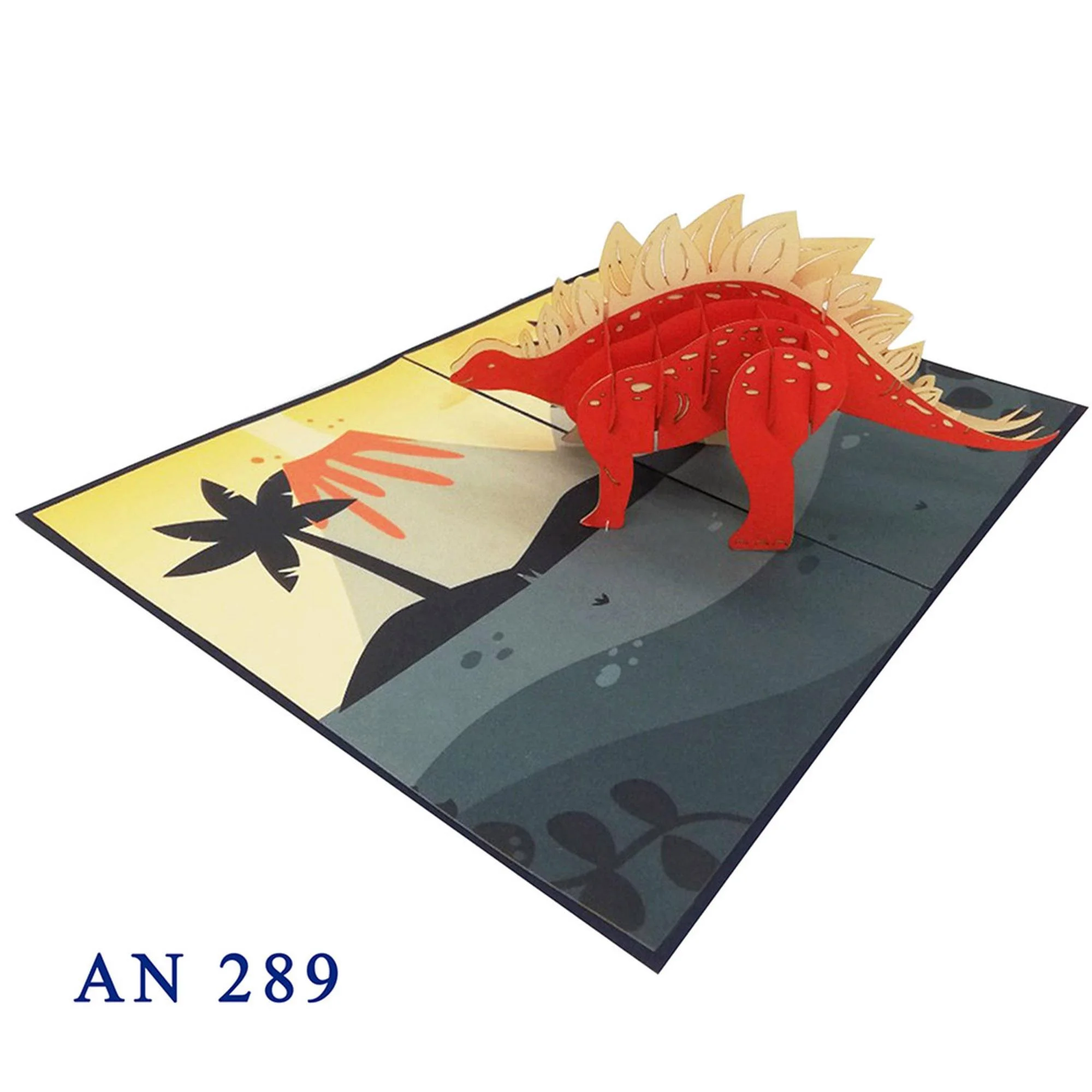 Dino 3d pop up card (5)