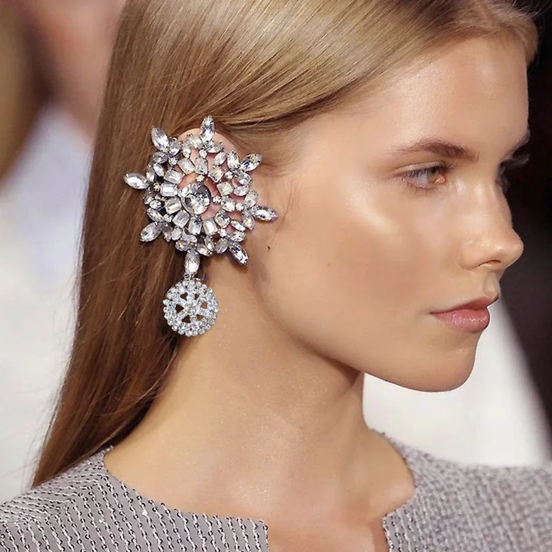 Rhinestones Women Earrings Ear Cuff Fashion jewelry gifts Diamond Ear Clips, Silver gold
Rhinestones Women Earrings Ear Cuff Fashion jewelry gifts Diamond Ear Clips, Silver gold