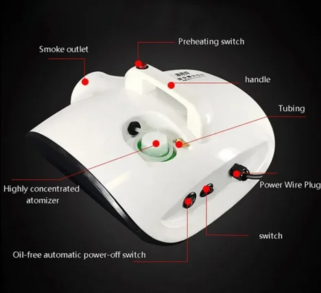 Electric ULV Fogger 110V/220V Low Capacity cold Fogging Machine 1400W Knapsack Electric Spray Machine, White
Electric ULV Fogger 110V/220V Low Capacity cold Fogging Machine 1400W Knapsack Electric Spray Machine, White