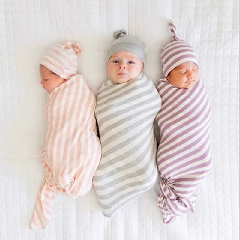 2pcs/set Baby Wrap and Beanie New born Blanket Stripe style Infant Robe Soft Fabric, Blue, pink, purple, grey
2pcs/set Baby Wrap and Beanie New born Blanket Stripe style Infant Robe Soft Fabric, Blue, pink, purple, grey