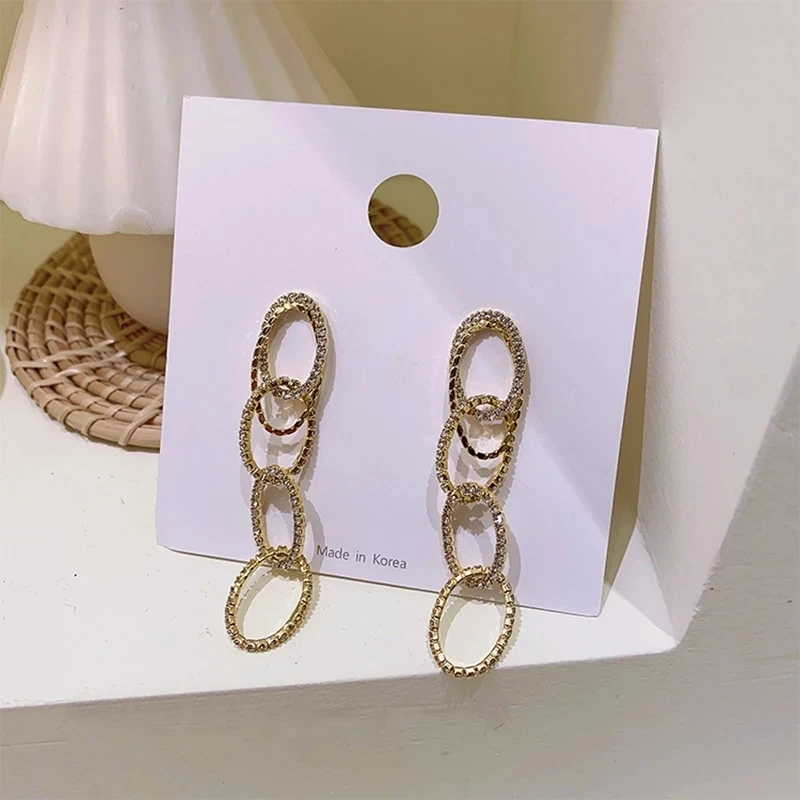 Korean Exquisite Zircon Oval Round Drop Earrings For Female Girls Boucle D'oreille Jewelry
Korean Exquisite Zircon Oval Round Drop Earrings For Female Girls Boucle D'oreille Jewelry