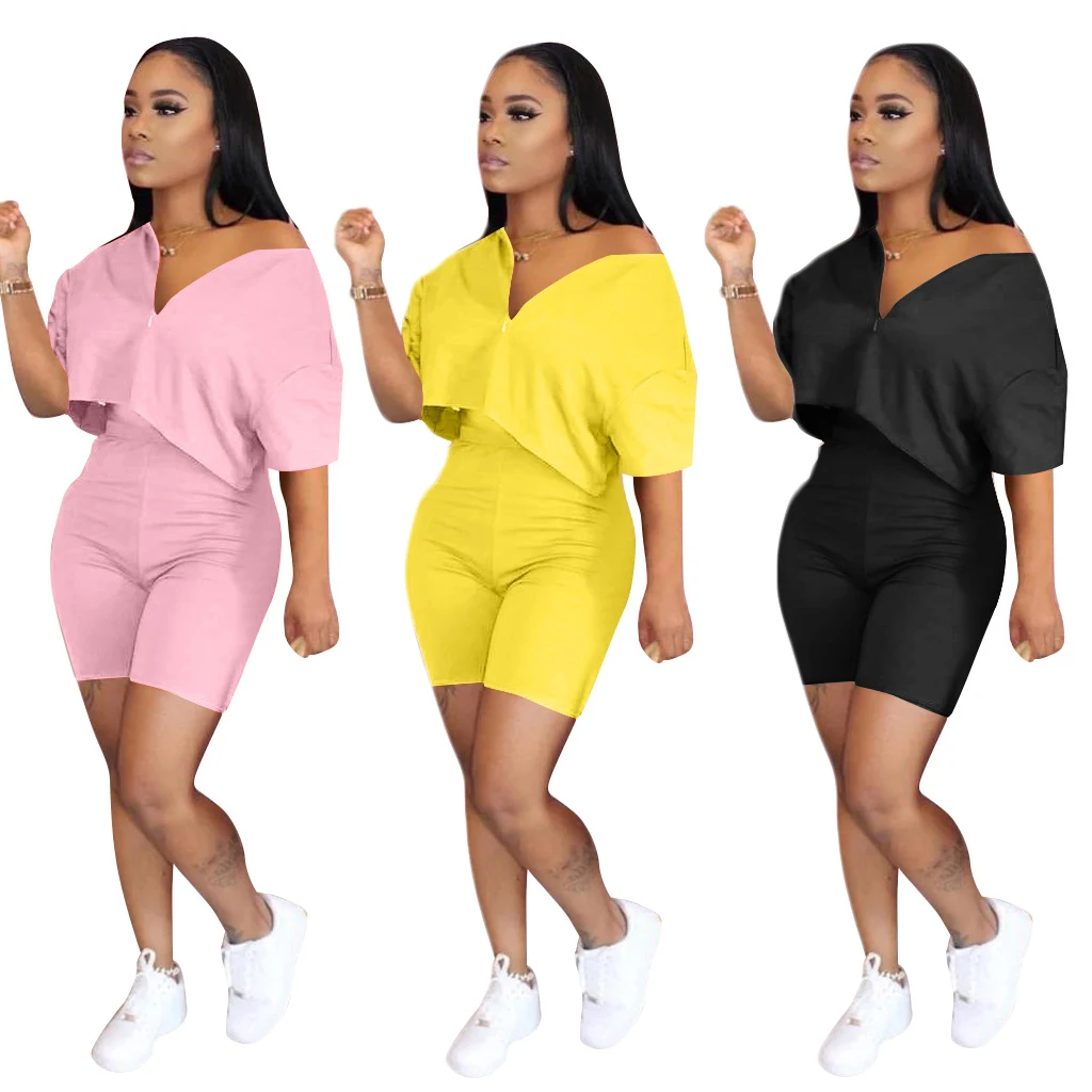 MIYU 2021 Women Clothing Two Piece Set Outfits Women Short Sets 2 Piece Set Sexy Plus Size Clothing
MIYU 2021 Women Clothing Two Piece Set Outfits Women Short Sets 2 Piece Set Sexy Plus Size Clothing
