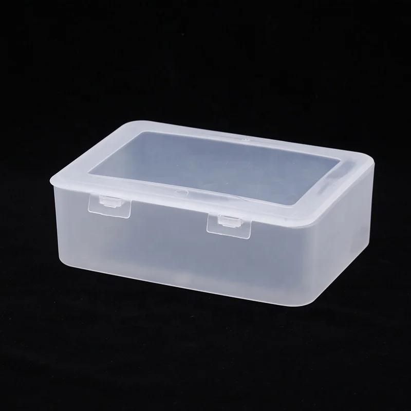 High Quality Solid Cosmetic Plastic Box Storage With Hinged Lid