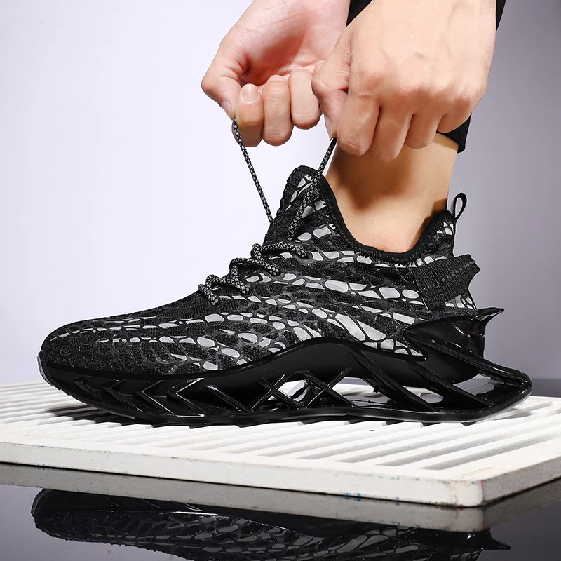 High quality men's blade sneakers mesh breathable fashion sports walking running shoes
High quality men's blade sneakers mesh breathable fashion sports walking running shoes