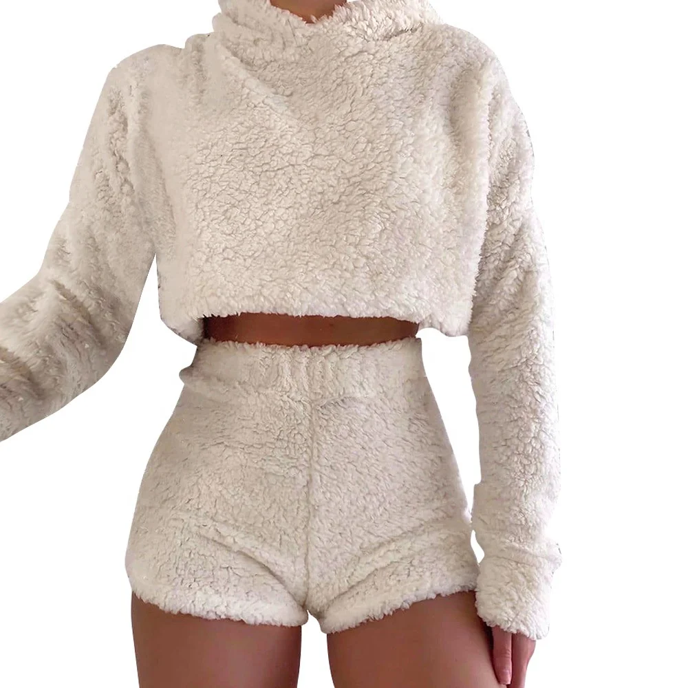 Winter Clothing For Women Plush Sleepwear 2 Piece Sets Women Clothing With Flared Collar And Sleeves Women Fall Clothing
Winter Clothing For Women Plush Sleepwear 2 Piece Sets Women Clothing With Flared Collar And Sleeves Women Fall Clothing