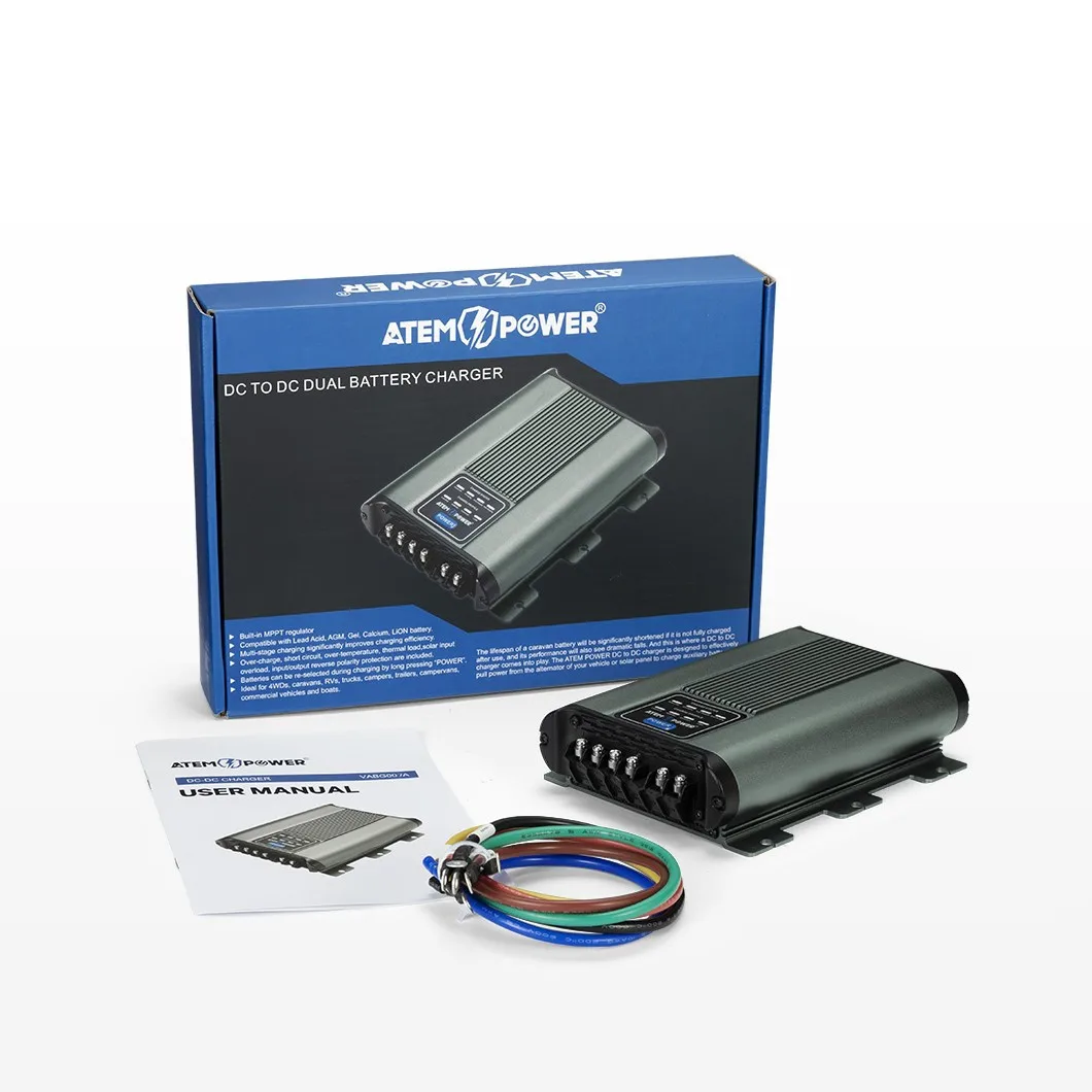 FOR AUS quick Arrival ATEM POWER 12V 20A MPPT Dual Battery System Kit DC to DC Battery Charger
FOR AUS quick Arrival ATEM POWER 12V 20A MPPT Dual Battery System Kit DC to DC Battery Charger