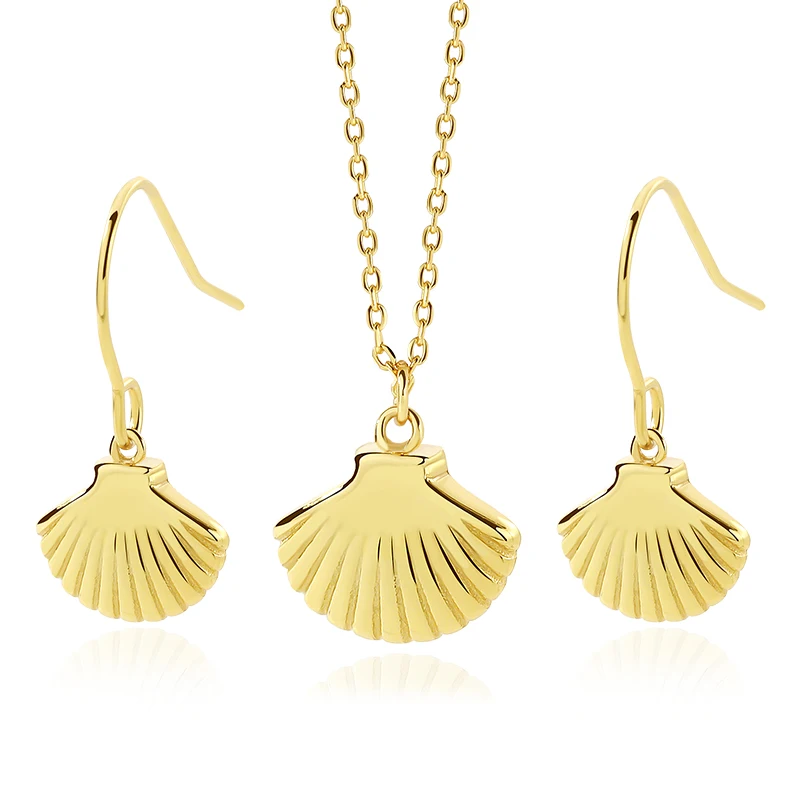 Trending Classic Summer Jewelry Sets 925 Silver Gold Plated sea shell pendant necklace for women
Trending Classic Summer Jewelry Sets 925 Silver Gold Plated sea shell pendant necklace for women