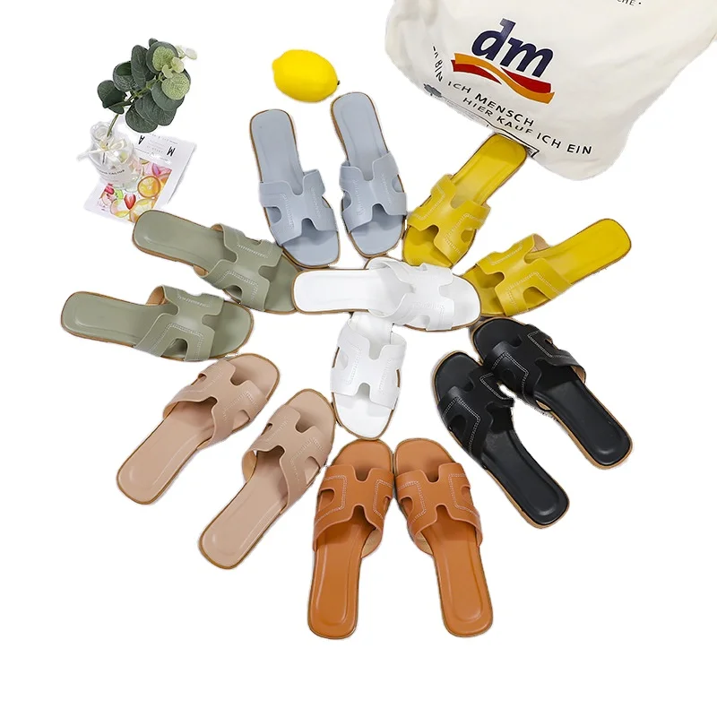 Wholesale 2021 Latest Designer Beach Casual Slippers Summer Fashion Women Casual Flat Luxury Slides Slippers Lady, White,yellow,black,beige,blue,orange,green,pink
Wholesale 2021 Latest Designer Beach Casual Slippers Summer Fashion Women Casual Flat Luxury Slides Slippers Lady, White,yellow,black,beige,blue,orange,green,pink