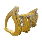 loader claw log grapple WA470 wood clamp for wheel loader a work tool to carry grass .trees.pipes.andmetals