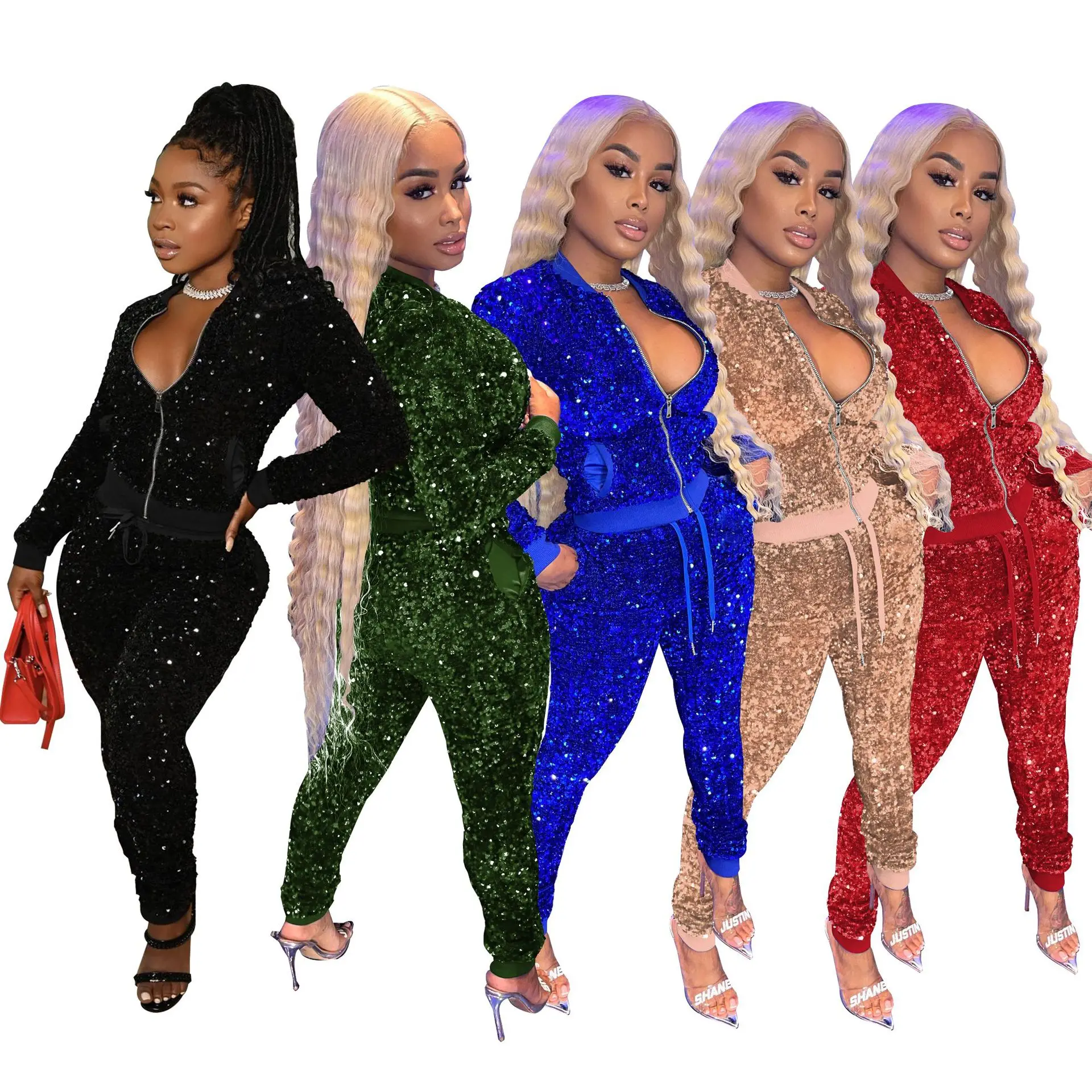 2021 Women Outfit Two Piece Jogging Letter Sequin Jersey Sets Fitness Sports Two Piece Biker Yoga Set
2021 Women Outfit Two Piece Jogging Letter Sequin Jersey Sets Fitness Sports Two Piece Biker Yoga Set