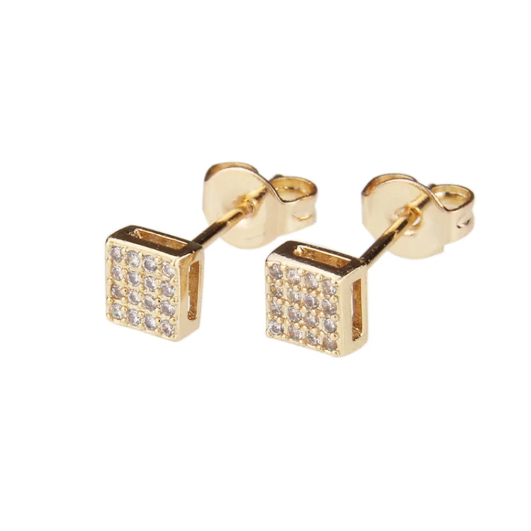 E-commerce Best Selling Gold Plated Multi Colors Zircon Pave Small Square Stud Earring for Sale
E-commerce Best Selling Gold Plated Multi Colors Zircon Pave Small Square Stud Earring for Sale