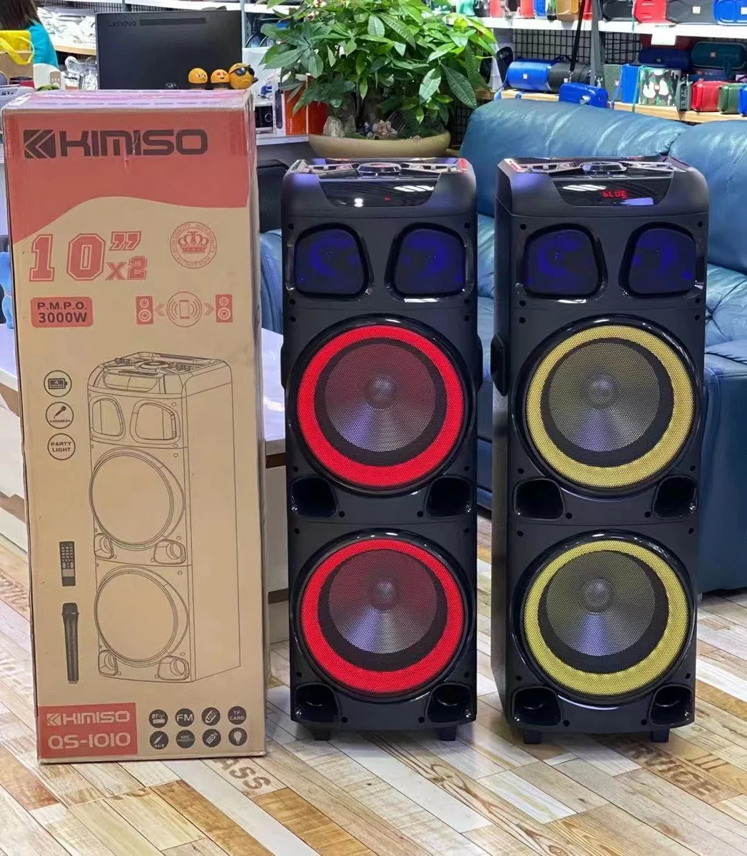 QS-1010 New Arrival Double 10 Inch Speaker Big Rrolley Speaker With Remote Control, Black
QS-1010 New Arrival Double 10 Inch Speaker Big Rrolley Speaker With Remote Control, Black