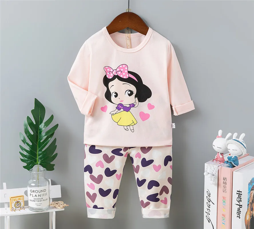 2020 Autumn and Winter New Korean Children's Underwear Long-sleeved Trousers Suits Girls Home Clothes Pajamas, As picture
2020 Autumn and Winter New Korean Children's Underwear Long-sleeved Trousers Suits Girls Home Clothes Pajamas, As picture