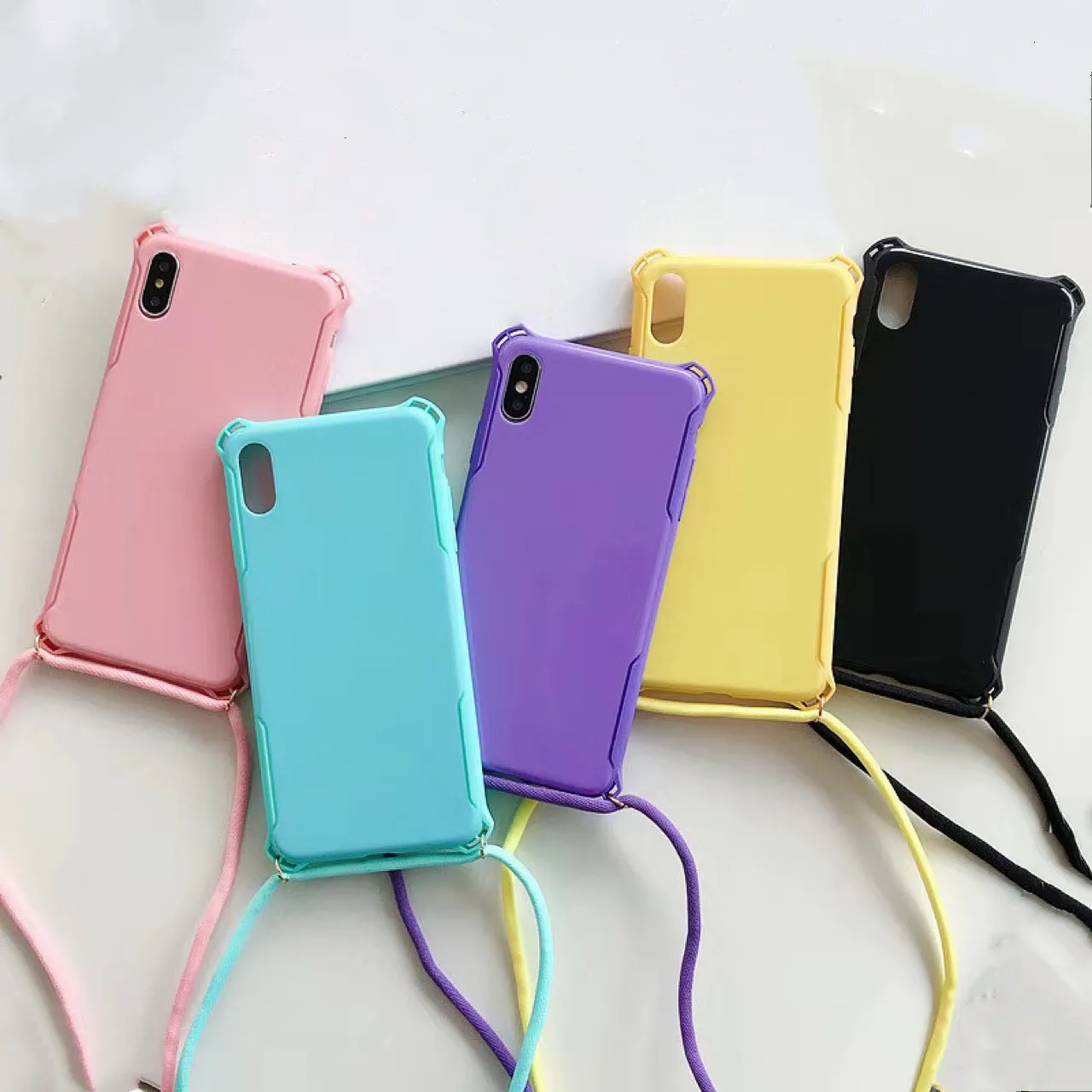 Fundas For iPhone 12 11 Pro Max Phone Case With Strap Neck For iPhone XS Max Candy Color Crossbody Case With Lanyard Neck Strap
Fundas For iPhone 12 11 Pro Max Phone Case With Strap Neck For iPhone XS Max Candy Color Crossbody Case With Lanyard Neck Strap
