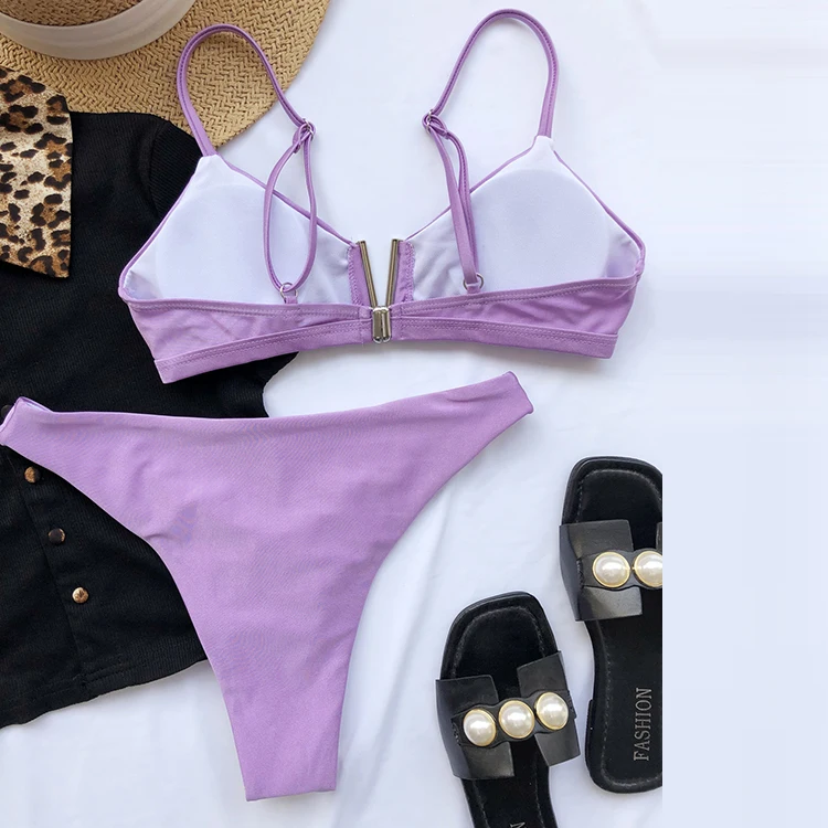 New Solid V Neck Summer Swimsuite 2021 Swimming Suit Women Swimwear Classy Sexy Bikini Swimsuit -PT, Purple
New Solid V Neck Summer Swimsuite 2021 Swimming Suit Women Swimwear Classy Sexy Bikini Swimsuit -PT, Purple