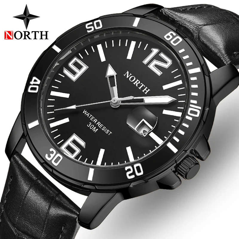 NORTH Men's Watches Brand Top Luxury Casual Business Fashion Leather Strap Clock Waterproof Quartz Wrist Watch Relogio NW7759
NORTH Men's Watches Brand Top Luxury Casual Business Fashion Leather Strap Clock Waterproof Quartz Wrist Watch Relogio NW7759