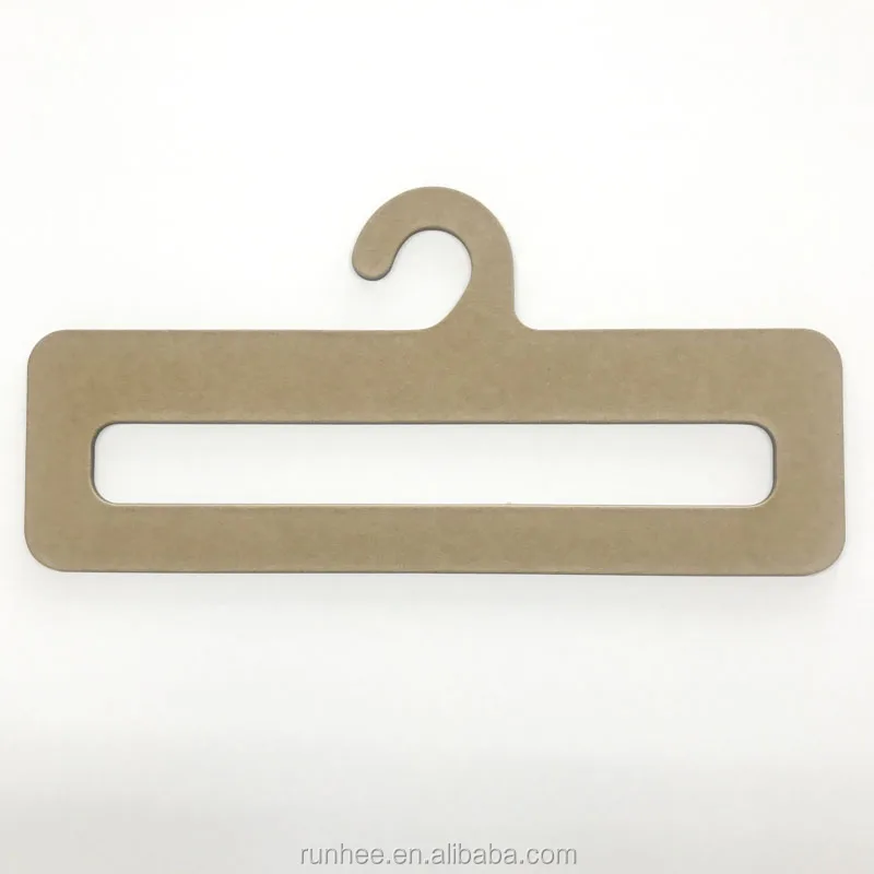 Biodegradable 3mm Thickness Cardboard Hanger Customizable Size For Retail Display