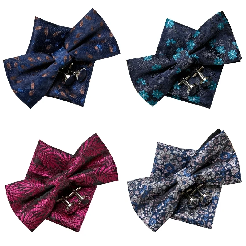 New Paisley Bow Tie for men Wedding Bowtie Handkerchief Cufflink Set With Bow tie Box Customized
New Paisley Bow Tie for men Wedding Bowtie Handkerchief Cufflink Set With Bow tie Box Customized