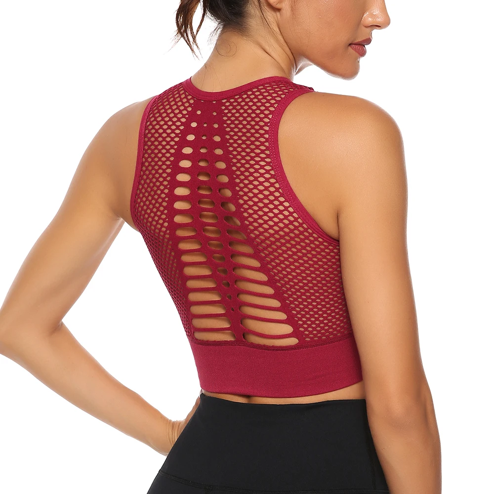 Women Breathable Active Bra Sports Bra Sexy Mesh Sports Top Push Up Gym Fitness Underwear Female Seamless Running Yoga Bra
Women Breathable Active Bra Sports Bra Sexy Mesh Sports Top Push Up Gym Fitness Underwear Female Seamless Running Yoga Bra