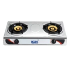 Manual Rotate easy to cleaning Stainless steel 2 Burner gas stove gas cooker cooktop
