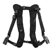 

Camera Quick Release Double Shoulder Camera Strap Soft Harness Belt Photo Studio Accessories for Keeping 2 Cameras SLR DSLR