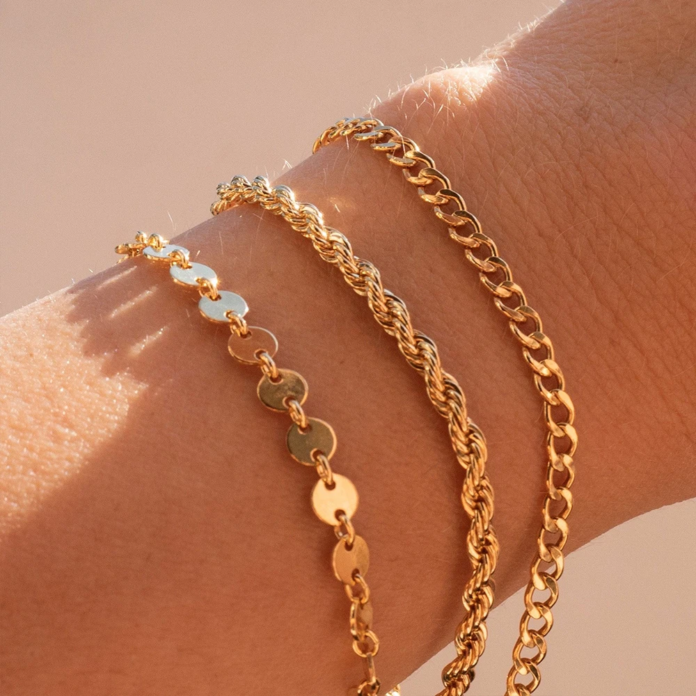 minimalist female chunky twisted chain circle ankle bracelet stainless steel for women daily new fashion
minimalist female chunky twisted chain circle ankle bracelet stainless steel for women daily new fashion