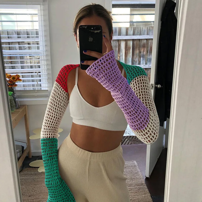F22069A 2021 Summer Sexy Knitted Tank Top Women's Crop Tops Women'S Fashion Sexy Vest, Purple/yellow
F22069A 2021 Summer Sexy Knitted Tank Top Women's Crop Tops Women'S Fashion Sexy Vest, Purple/yellow