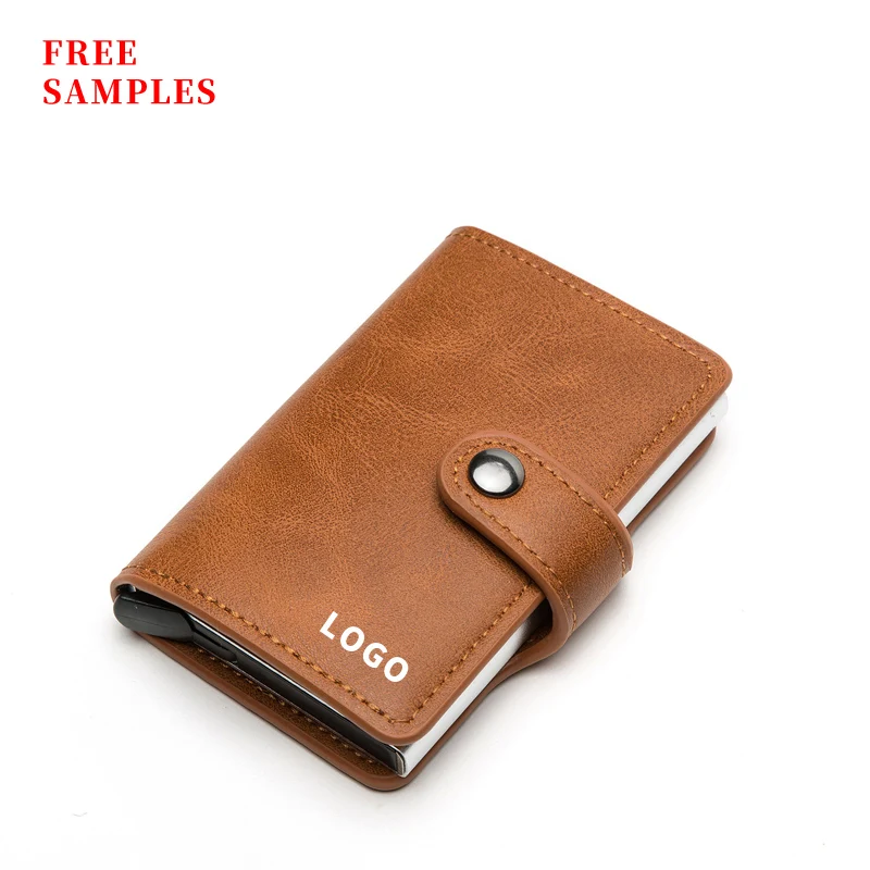 Free samples 2022 Aluminum rfid card holder PU leather pop up wallet metal Money Clips minimalist credit wallet men card holder
Free samples 2022 Aluminum rfid card holder PU leather pop up wallet metal Money Clips minimalist credit wallet men card holder