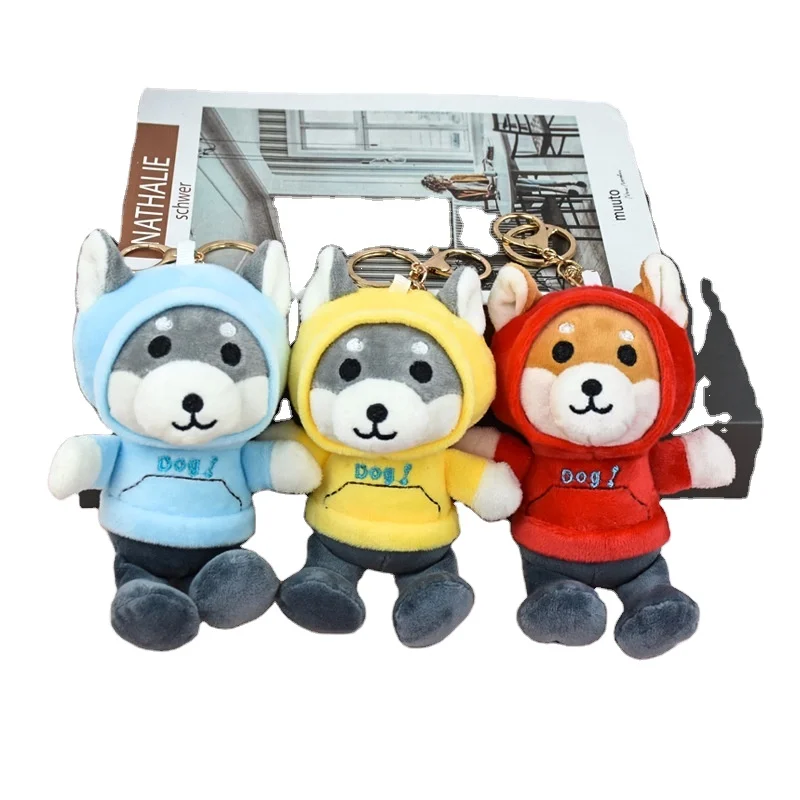 Cute wearing hat hoodie short plush creative Quick Ear Husky toy bag pendant for lovers keychain for daily household use
Cute wearing hat hoodie short plush creative Quick Ear Husky toy bag pendant for lovers keychain for daily household use