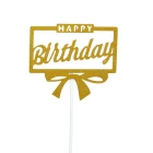 Design Card High Quality Custom Logo Design Acrylic Cake Topper Birthday Cake Insert Card