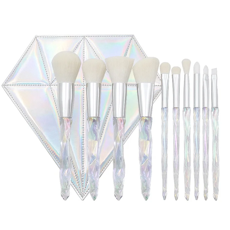 wholesale 10pcs/set Rainbow diamond makeup brush set professional Makeup Brush with diamond bag
wholesale 10pcs/set Rainbow diamond makeup brush set professional Makeup Brush with diamond bag