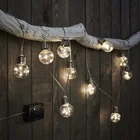 Led Abs Light Led Solar 2021 Weatherproof LED Bulb Light String Solar Powered Garden DecorationLights